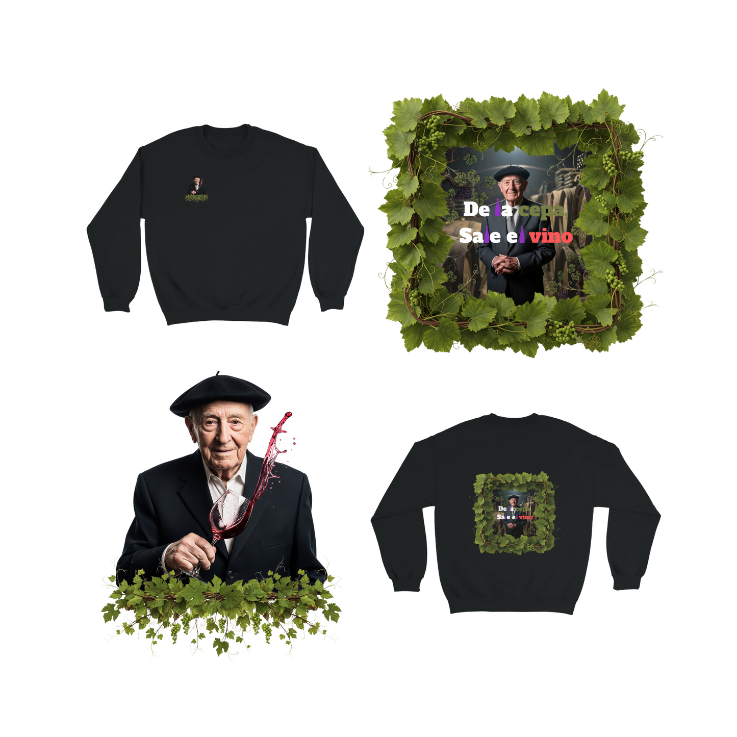 Sudadera Clásica Unisex | De la Cepa, Sale el Vino