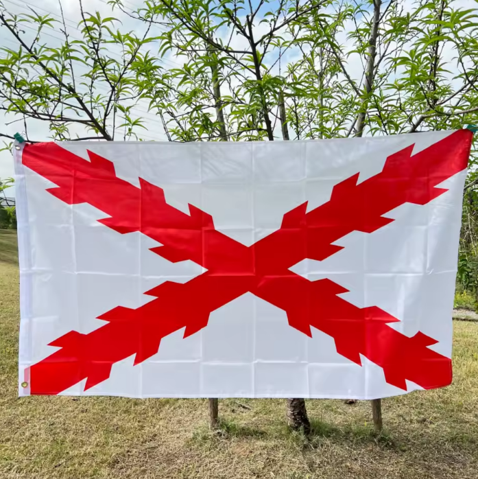 Bandera de la Cruz de Borgoña 90x150cm | La Cruz de San Andrés
