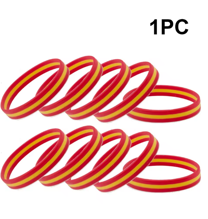 Pulsera de Silicona con la Bandera de España | Para Hombres, Mujeres y Zagales