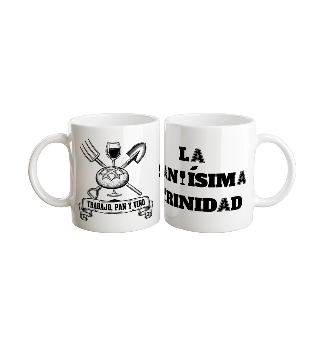 TAZA "TRABAJO, PAN Y VINO" (325ml)