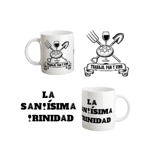 TAZA "TRABAJO, PAN Y VINO" (325ml)