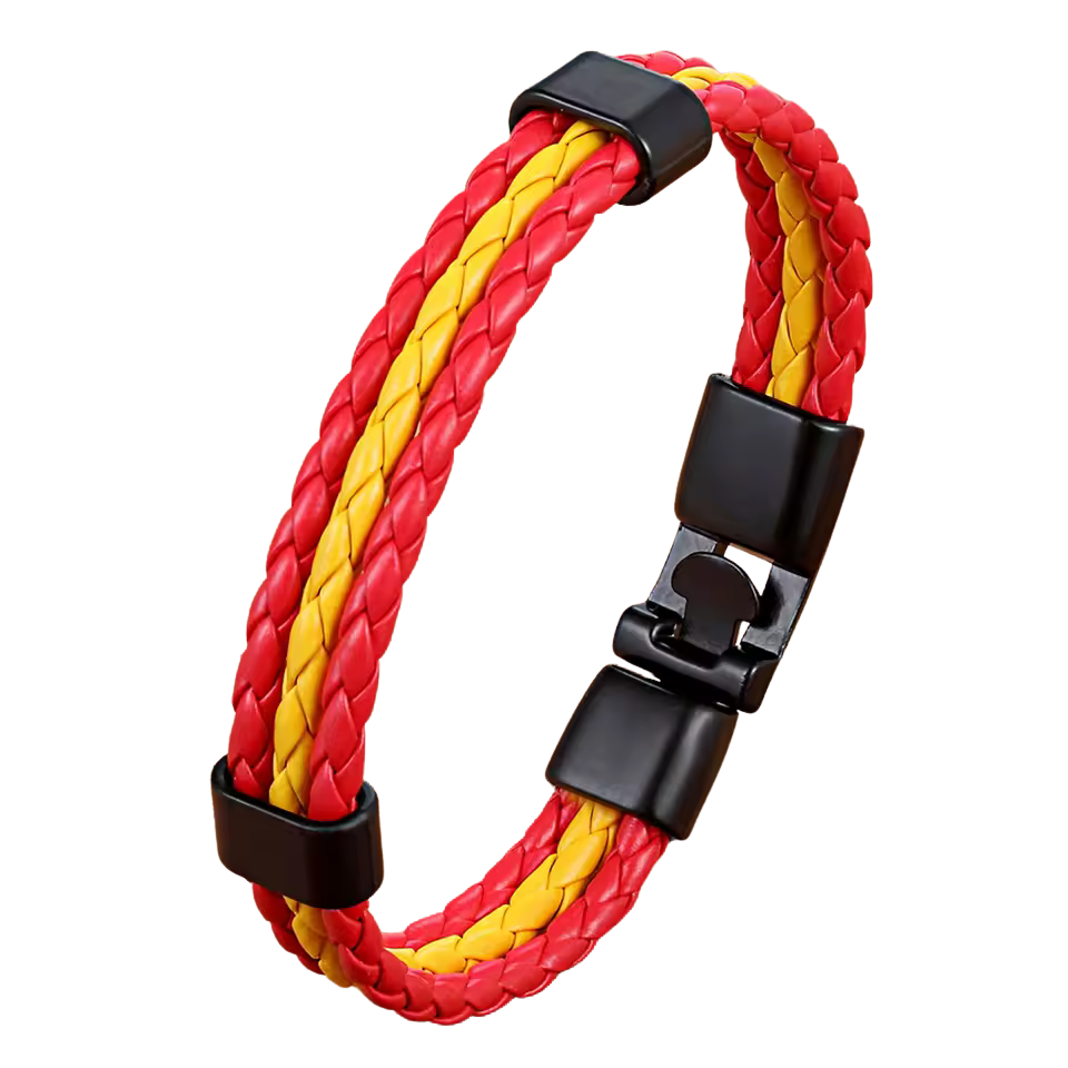 Pulsera de Cuero y Acero Inoxidable | Hecha a Mano