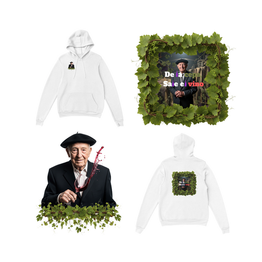Sudadera con Capucha Unisex | De la Cepa, Sale el Vino