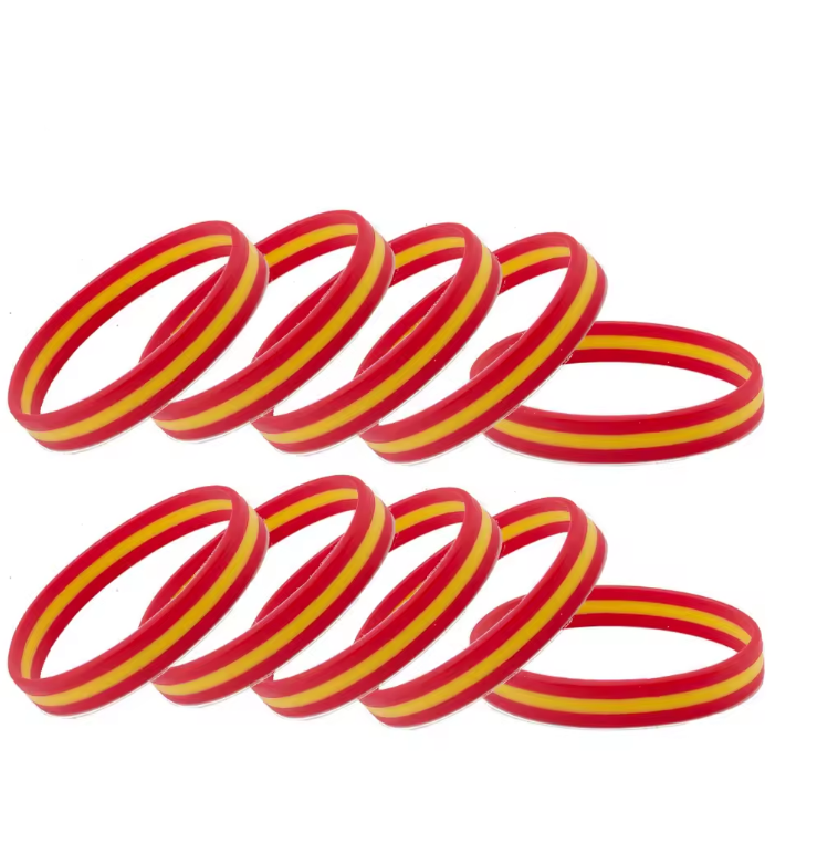 Pulsera de Silicona con la Bandera de España | Para Hombres, Mujeres y Zagales