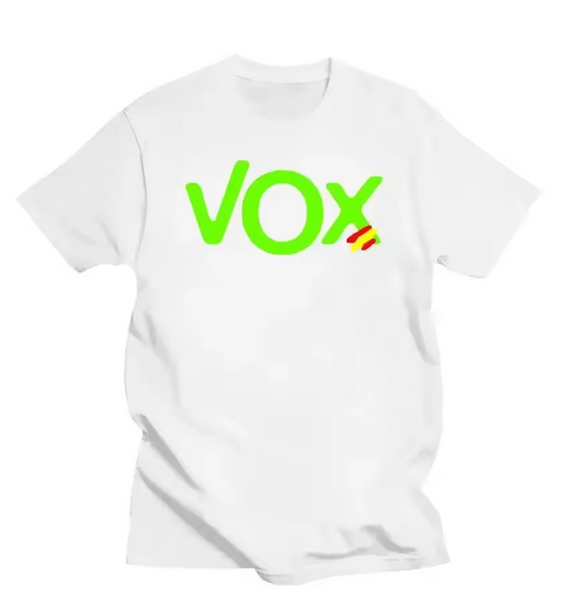 Camiseta Unisex con España y Vox | Elige tu Corte: Hombre o Mujer