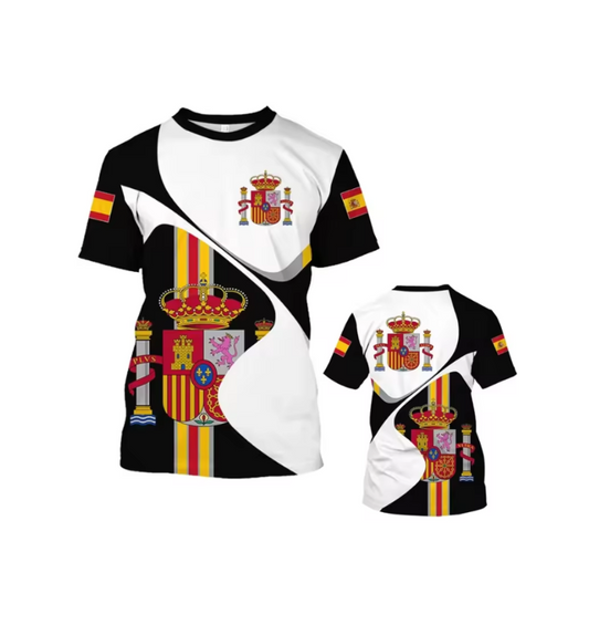 Camiseta 3D con la Bandera de España | Estilo Urbano